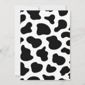 Holy Cow I'm One Boy 1st Birthday Photo 招待状 (裏面)