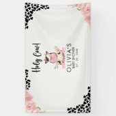 Holy Cow It's a Girl Cute Cow  横断幕 (縦)