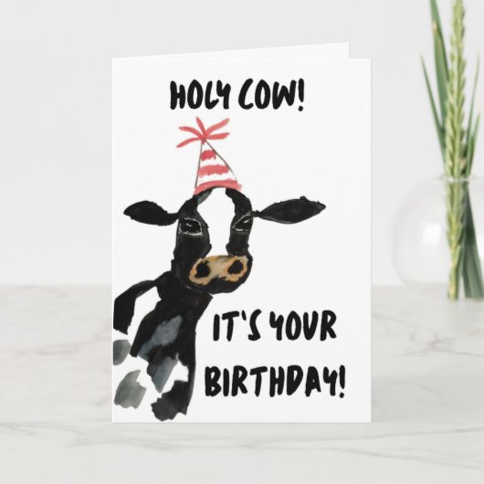 Holy Cow! It's Your Birthday Card カード (正面)