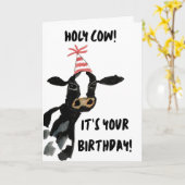 Holy Cow! It's Your Birthday Card カード (黄色い花)