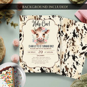 holy cow party invitations 2nd birthday cow party  招待状