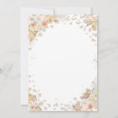 Holy Cow Pink Floral Cowgirl Baby Shower 招待状 (裏面)