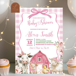 Holy Cow Twins ベビーシャワー招待状 招待状