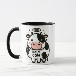  Holy Cow Zen Mug – Cute Moo with Halo マグカップ