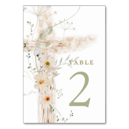 Holy Cross design | table number 2 テーブルナンバー