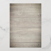 Holy Cross on wood First Communion 箔招待状 (裏面)