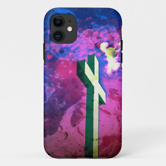 Holy Cross Raspberry/Blue Velvet iPhone 5ケース Case-Mate iPhoneケース (裏面)