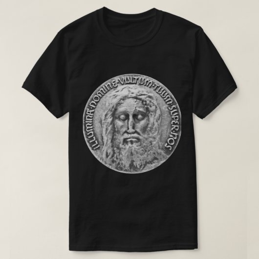 Holy Face of Jesus Medal T-Shirt Tシャツ (デザイン正面)
