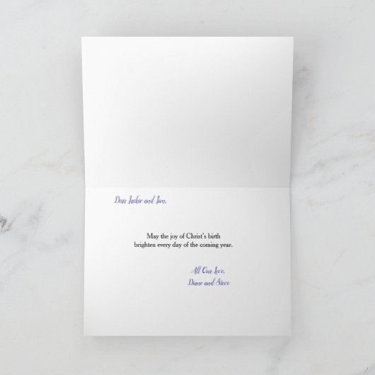 Holy Family シーズンカード (内部)