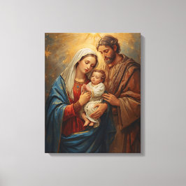 Holy Family Christmas Canvas Art For Peaceful Home キャンバスプリント