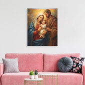 Holy Family Christmas Canvas Art For Peaceful Home キャンバスプリント (インサイチュ (リビング))