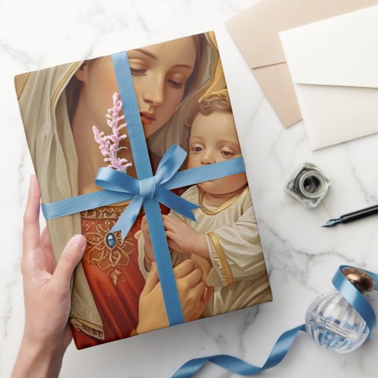 Holy Family Christmas Wrapping Paper For gift pack ラッピングペーパー (ギフト)