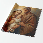 Holy Family Christmas Wrapping Paper For gift pack ラッピングペーパー (アンロールド)