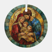 Holy Family Nativity Christmas Ornament ガラスオーナメント (裏面)