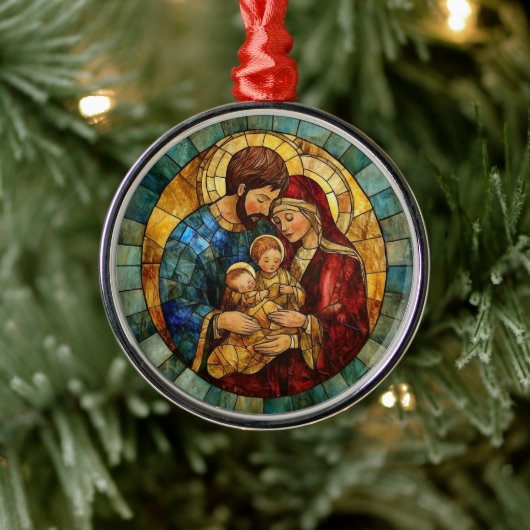 Holy Family Nativity Christmas Ornament メタルオーナメント (ツリー)