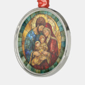 Holy Family Nativity Christmas Ornament メタルオーナメント (左)