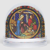 Holy Family Nativity Scene Snow Globe (正面)