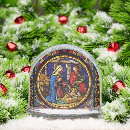 Holy Family Nativity Scene Snow Globe (クリスマス)