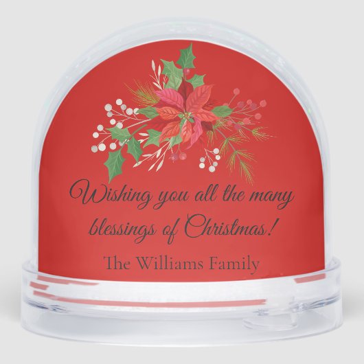 Holy Family Nativity Scene Snow Globe (裏面)