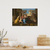 Holy Family on the Steps, Nicolas Poussin Fine Art ポスター (キッチン)