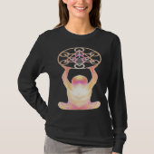 Holy Geometry Mandala Meditation & Yoga Tシャツ (正面)