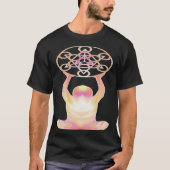 Holy Geometry Mandala Meditation & Yoga Tシャツ (正面)