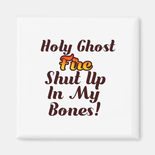 Holy Ghost Fire Ghost Halloween Spooky Season  マグネット (正面)