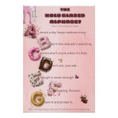 Holy Glazed Donut Alphabet – A bis G ポスター (正面)