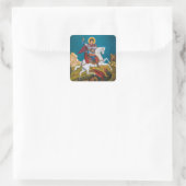 Holy Great Martyr St. George Orthodox Icon         スクエアシール (バッグ)