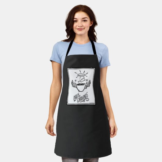 HOLY GROUNDS COFFEE エプロン (着用した状態)