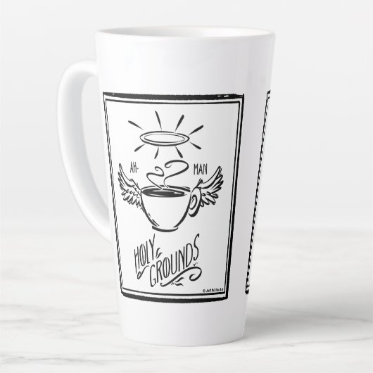 HOLY GROUNDS COFFEE カフェラテマグ (左アングル)