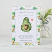 Holy Guacamole | アボカド ベビーシャワーの招待状 招待状 (スタンド正面)