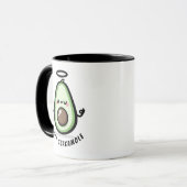 Holy Guacamole Cute Avocado – Funny Pun  マグカップ (正面左)