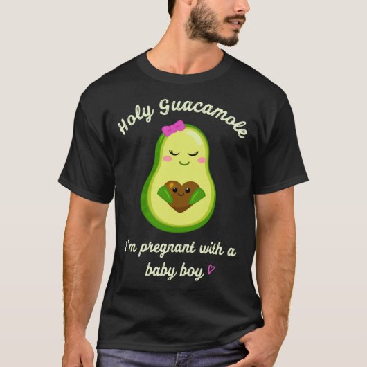 Holy Guacamole Funny Avocado Pregnancy Announcemen Tシャツ (正面)
