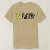 Holy Guacamole I'm 55 Cartoon Avocado Veggie Pun 5 Tシャツ (デザイン正面)