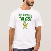 Holy Guacamole I'm 60 Cartoon Avocado Tシャツ (正面)