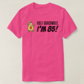 Holy Guacamole I'm 85 Cartoon Avocado Veggie Pun 8 Tシャツ (デザイン正面)