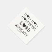 Holy Holy Holy is the lord almighty  スタンダードカクテルナプキン (角)