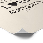 Holy Holy Holy is the lord almighty  ポスター (角)