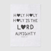 Holy Holy Holy is the lord almighty  薄葉紙 (正面)