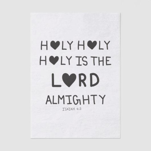 Holy Holy Holy is the lord almighty  薄葉紙 (正面)