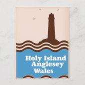 Holy Island, Anglesey, Wales travel poster ポストカード (正面)