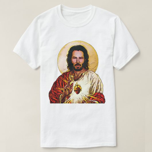Holy Keanu - Tシャツ、ガジェット&amp;顔マスク Tシャツ (デザイン正面)