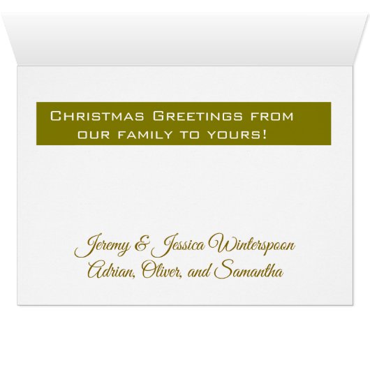 Holy Land Galilee Christmas Card (内部横(下))