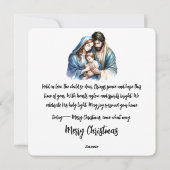 Holy Light – Tender Nativity  シーズンカード (裏面)