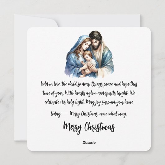 Holy Light – Tender Nativity  シーズンカード (裏面)