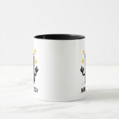 Holy Macaroly Funny Pasta Mug – Cute Meditating  マグカップ (中央)