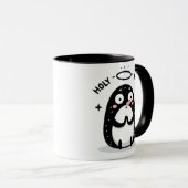 Holy Moly Cute Praying Mole Mug – Funny Animal Pun マグカップ (正面右)