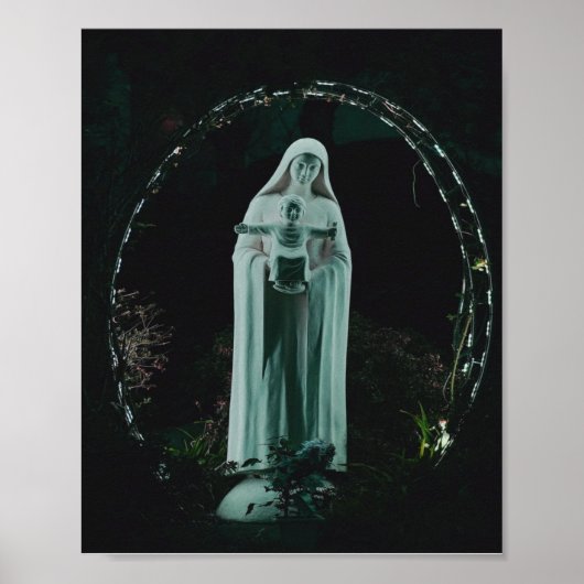 Holy Mother Mary and Baby Jesus Christian ポスター (正面)