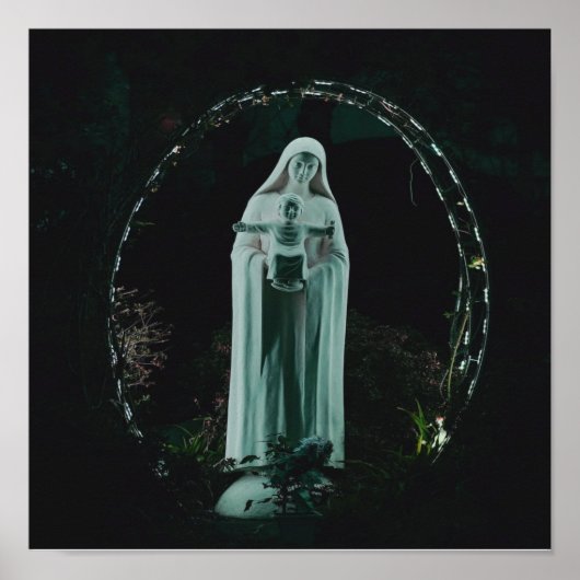 Holy Mother Mary and Baby Jesus Christian ポスター (正面)